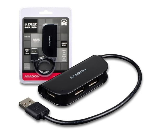 Axagon HUE-X4B USB READY hub - 1485470 - zdjęcie 3